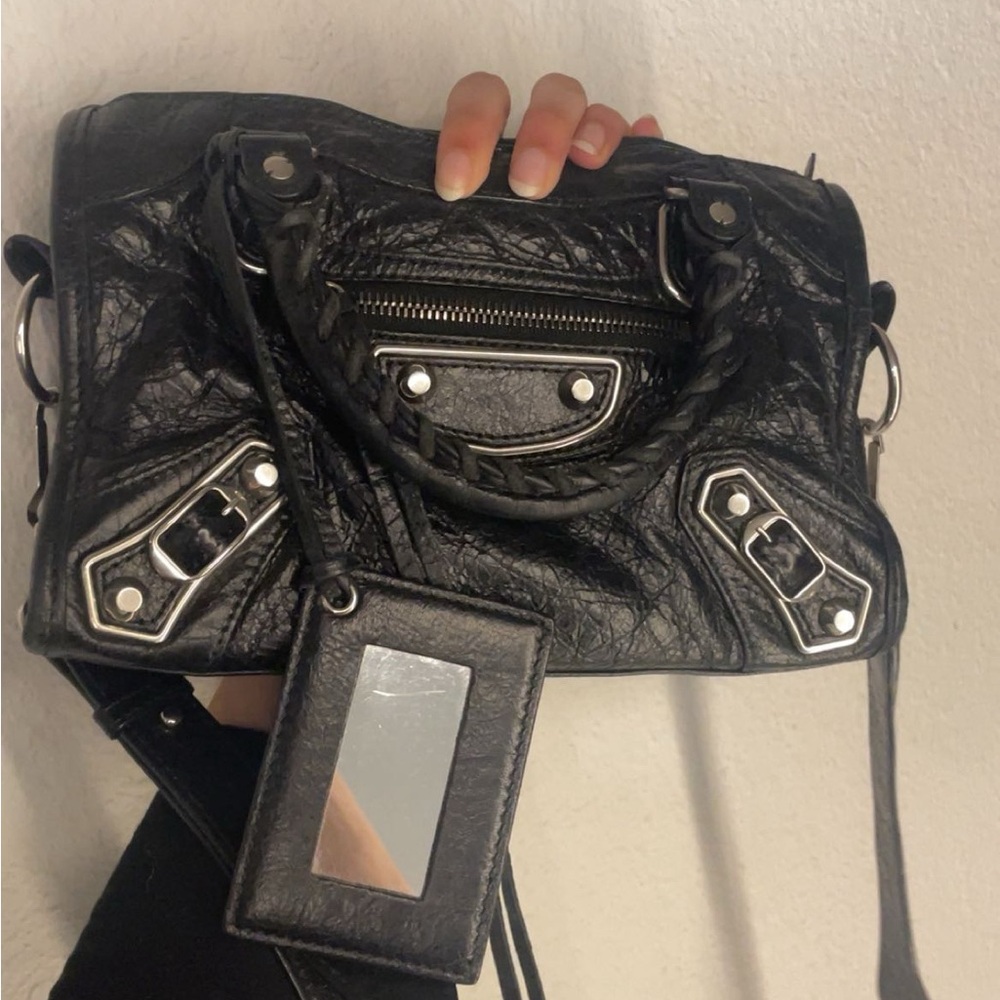 Balenciaga Black Mini Motorcycle City Bag - Picture 10 of 16